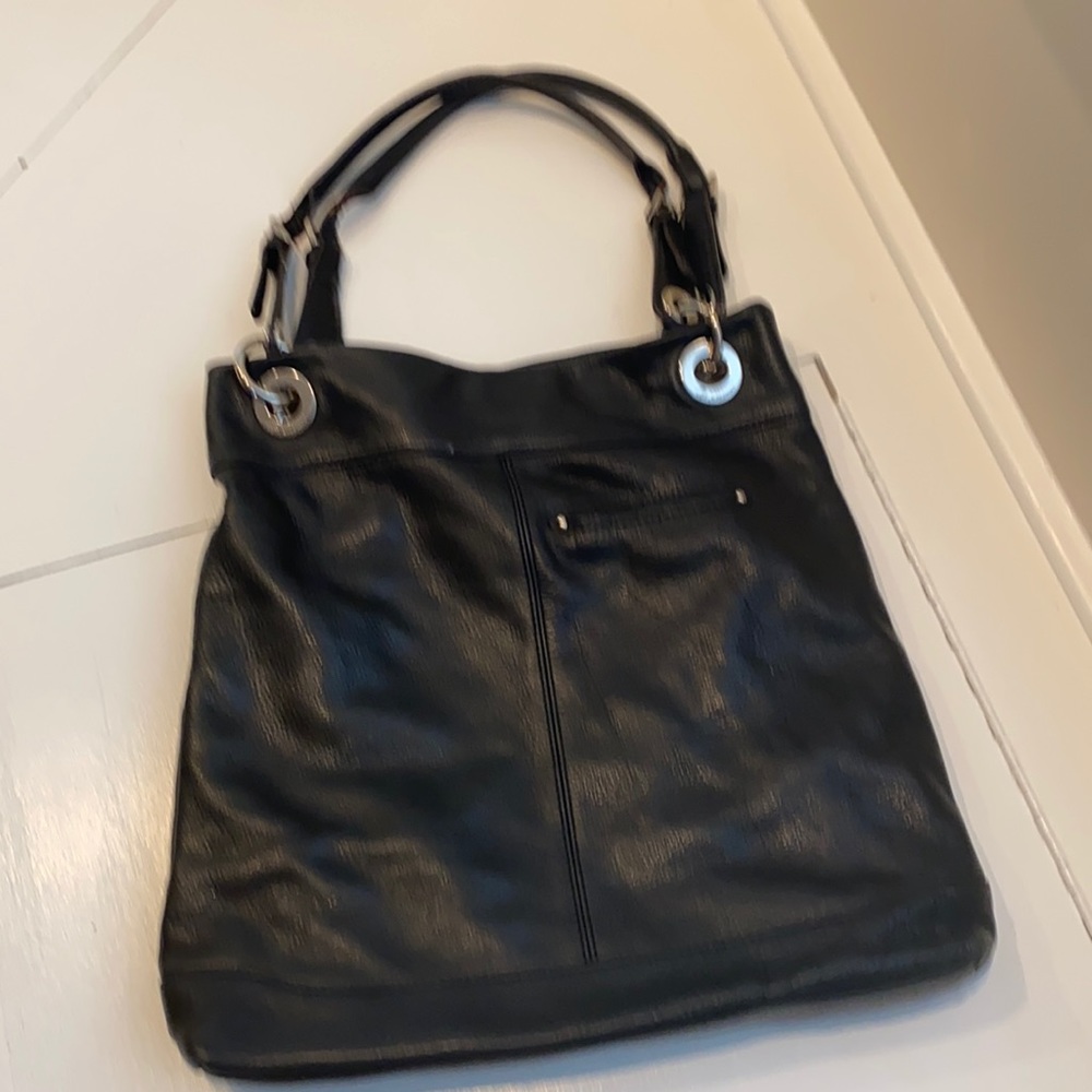 B Makowsky Textured Leather Bag